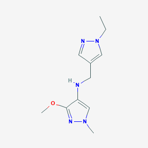 N-[(1-ethyl-1H-pyrazol-4-yl)methyl]-3-methoxy-1-methyl-1H-pyrazol-4-amine