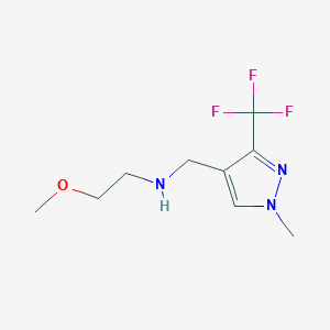 (2-methoxyethyl)({[1-methyl-3-(trifluoromethyl)-1H-pyrazol-4-yl]methyl})amine