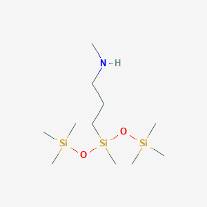 molecular formula C11H31NO2Si3 B11734615 2,2,4,6,6-Pentamethyl-4-[3-(methylamino)propyl]-3,5-dioxa-2,4,6-trisilaheptane 