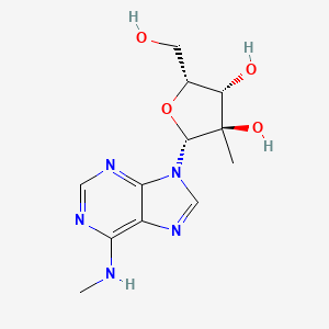 (2R,3R,4S,5R)-5-(hydroxymethyl)-3-methyl-2-[6-(methylamino)-9H-purin-9-yl]oxolane-3,4-diol