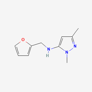 molecular formula C10H13N3O B11734663 N-(furan-2-ylmethyl)-1,3-dimethyl-1H-pyrazol-5-amine 