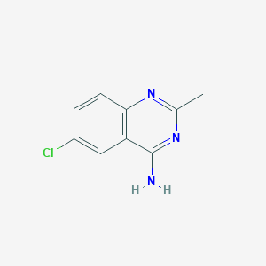 molecular formula C9H8ClN3 B11734700 6-Chloro-2-methylquinazolin-4-amine 