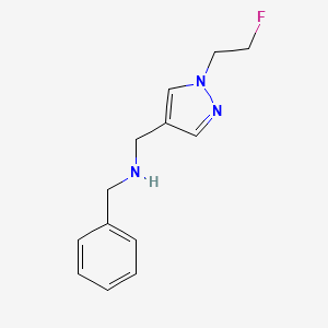 molecular formula C13H16FN3 B11734704 benzyl({[1-(2-fluoroethyl)-1H-pyrazol-4-yl]methyl})amine 