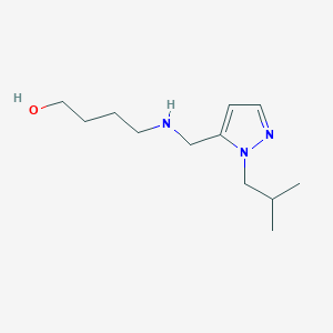 4-({[1-(2-methylpropyl)-1H-pyrazol-5-yl]methyl}amino)butan-1-ol