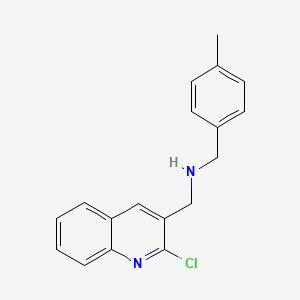 [(2-Chloroquinolin-3-yl)methyl][(4-methylphenyl)methyl]amine