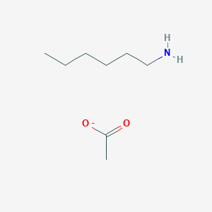 molecular formula C8H18NO2- B11734745 Hexan-1-amine acetate 