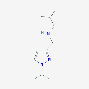 molecular formula C11H21N3 B11734773 (2-methylpropyl)({[1-(propan-2-yl)-1H-pyrazol-3-yl]methyl})amine 