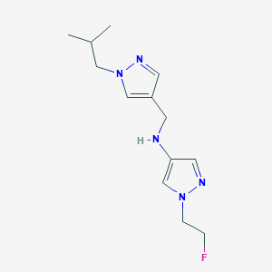 1-(2-fluoroethyl)-N-{[1-(2-methylpropyl)-1H-pyrazol-4-yl]methyl}-1H-pyrazol-4-amine