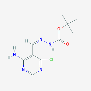 N'-[(E)-(4-amino-6-chloropyrimidin-5-yl)methylidene](tert-butoxy)carbohydrazide