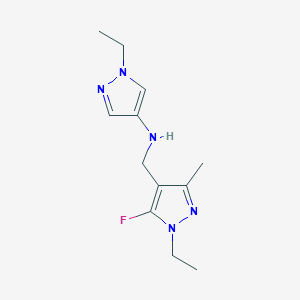 1-ethyl-N-[(1-ethyl-5-fluoro-3-methyl-1H-pyrazol-4-yl)methyl]-1H-pyrazol-4-amine