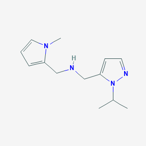 [(1-methyl-1H-pyrrol-2-yl)methyl]({[1-(propan-2-yl)-1H-pyrazol-5-yl]methyl})amine