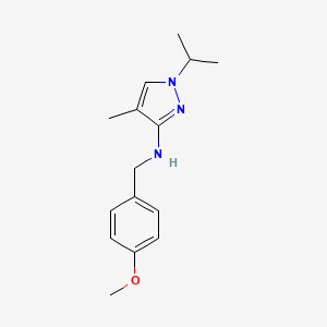 N-(4-methoxybenzyl)-4-methyl-1-(propan-2-yl)-1H-pyrazol-3-amine