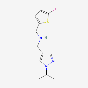 1-(5-fluorothiophen-2-yl)-N-{[1-(propan-2-yl)-1H-pyrazol-4-yl]methyl}methanamine