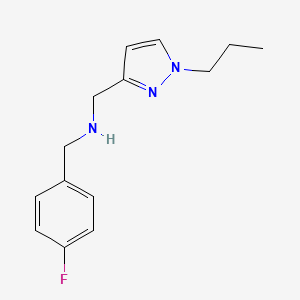 [(4-fluorophenyl)methyl][(1-propyl-1H-pyrazol-3-yl)methyl]amine