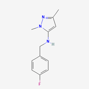 1,3-dimethyl-5-[N-(4-fluorobenzyl)amino]pyrazole