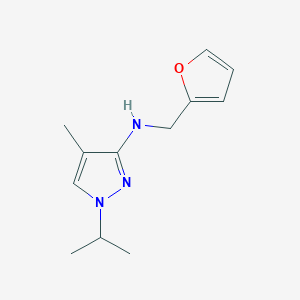 N-(furan-2-ylmethyl)-4-methyl-1-(propan-2-yl)-1H-pyrazol-3-amine