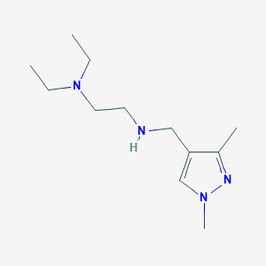 molecular formula C12H24N4 B11734883 [2-(diethylamino)ethyl][(1,3-dimethyl-1H-pyrazol-4-yl)methyl]amine 