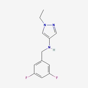 N-[(3,5-difluorophenyl)methyl]-1-ethyl-1H-pyrazol-4-amine