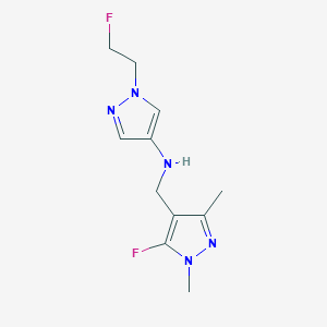 N-[(5-fluoro-1,3-dimethyl-1H-pyrazol-4-yl)methyl]-1-(2-fluoroethyl)-1H-pyrazol-4-amine