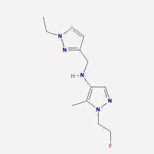 N-[(1-ethyl-1H-pyrazol-3-yl)methyl]-1-(2-fluoroethyl)-5-methyl-1H-pyrazol-4-amine