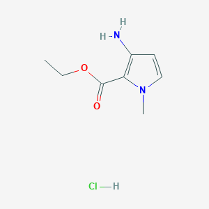 ethyl 3-amino-1-methyl-1H-pyrrole-2-carboxylate hydrochloride