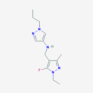 N-[(1-ethyl-5-fluoro-3-methyl-1H-pyrazol-4-yl)methyl]-1-propyl-1H-pyrazol-4-amine