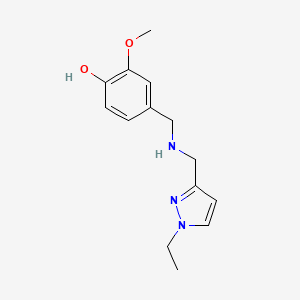 4-({[(1-Ethyl-1H-pyrazol-3-YL)methyl]amino}methyl)-2-methoxyphenol