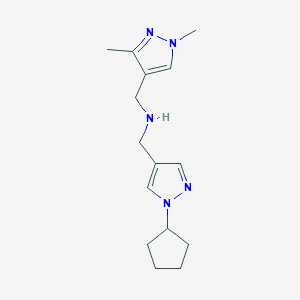 [(1-cyclopentyl-1H-pyrazol-4-yl)methyl][(1,3-dimethyl-1H-pyrazol-4-yl)methyl]amine