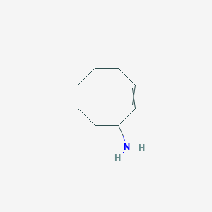 molecular formula C8H15N B11735013 Cyclooct-2-en-1-amine 