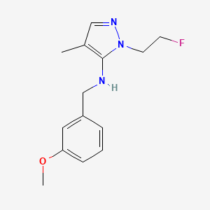 1-(2-fluoroethyl)-N-(3-methoxybenzyl)-4-methyl-1H-pyrazol-5-amine