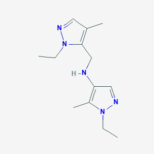 1-ethyl-N-[(1-ethyl-4-methyl-1H-pyrazol-5-yl)methyl]-5-methyl-1H-pyrazol-4-amine