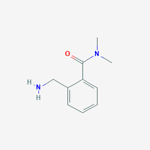 molecular formula C10H14N2O B11735094 2-(aminomethyl)-N,N-dimethylbenzamide 