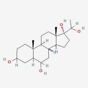 molecular formula C8H8N2O B1173515 Pregnane-3,6,17,20-tetrol CAS No. 10540-12-2