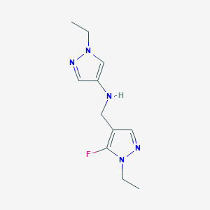 1-ethyl-N-[(1-ethyl-5-fluoro-1H-pyrazol-4-yl)methyl]-1H-pyrazol-4-amine