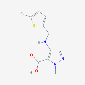 4-{[(5-fluorothiophen-2-yl)methyl]amino}-1-methyl-1H-pyrazole-5-carboxylic acid