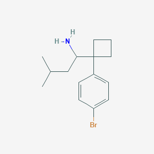 1-[1-(4-Bromophenyl)cyclobutyl]-3-methylbutylamine