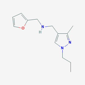 [(furan-2-yl)methyl][(3-methyl-1-propyl-1H-pyrazol-4-yl)methyl]amine