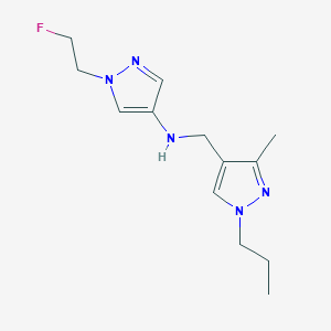 1-(2-fluoroethyl)-N-[(3-methyl-1-propyl-1H-pyrazol-4-yl)methyl]-1H-pyrazol-4-amine