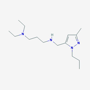 [3-(diethylamino)propyl][(3-methyl-1-propyl-1H-pyrazol-5-yl)methyl]amine