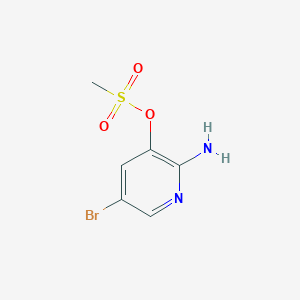 2-Amino-5-bromopyridin-3-yl methanesulfonate