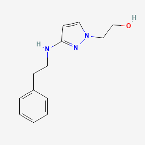 2-{3-[(2-phenylethyl)amino]-1H-pyrazol-1-yl}ethanol