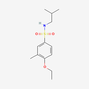 molecular formula C13H21NO3S B1173527 4-ethoxy-N-isobutyl-3-methylbenzenesulfonamide 