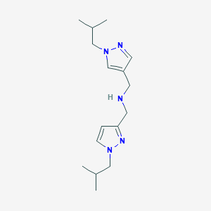 {[1-(2-methylpropyl)-1H-pyrazol-3-yl]methyl}({[1-(2-methylpropyl)-1H-pyrazol-4-yl]methyl})amine