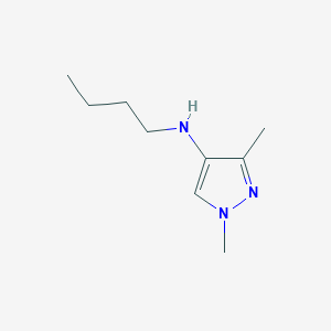 molecular formula C9H17N3 B11735296 N-butyl-1,3-dimethyl-1H-pyrazol-4-amine 