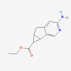 4-Amino-1,1a,6,6a-tetrahydro-3-aza-cyclopropa[a]indene-1-carboxylic acid ethyl ester