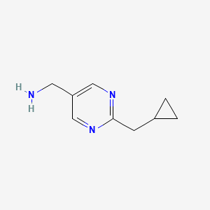 2-(Cyclopropylmethyl)pyrimidine-5-methanamine