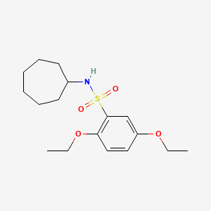 N-cycloheptyl-2,5-diethoxybenzenesulfonamide