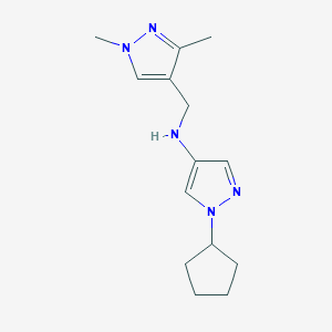 1-cyclopentyl-N-[(1,3-dimethyl-1H-pyrazol-4-yl)methyl]-1H-pyrazol-4-amine