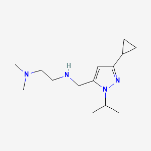 {[3-cyclopropyl-1-(propan-2-yl)-1H-pyrazol-5-yl]methyl}[2-(dimethylamino)ethyl]amine