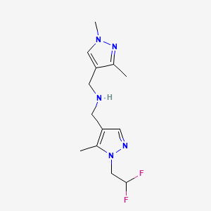 {[1-(2,2-difluoroethyl)-5-methyl-1H-pyrazol-4-yl]methyl}[(1,3-dimethyl-1H-pyrazol-4-yl)methyl]amine